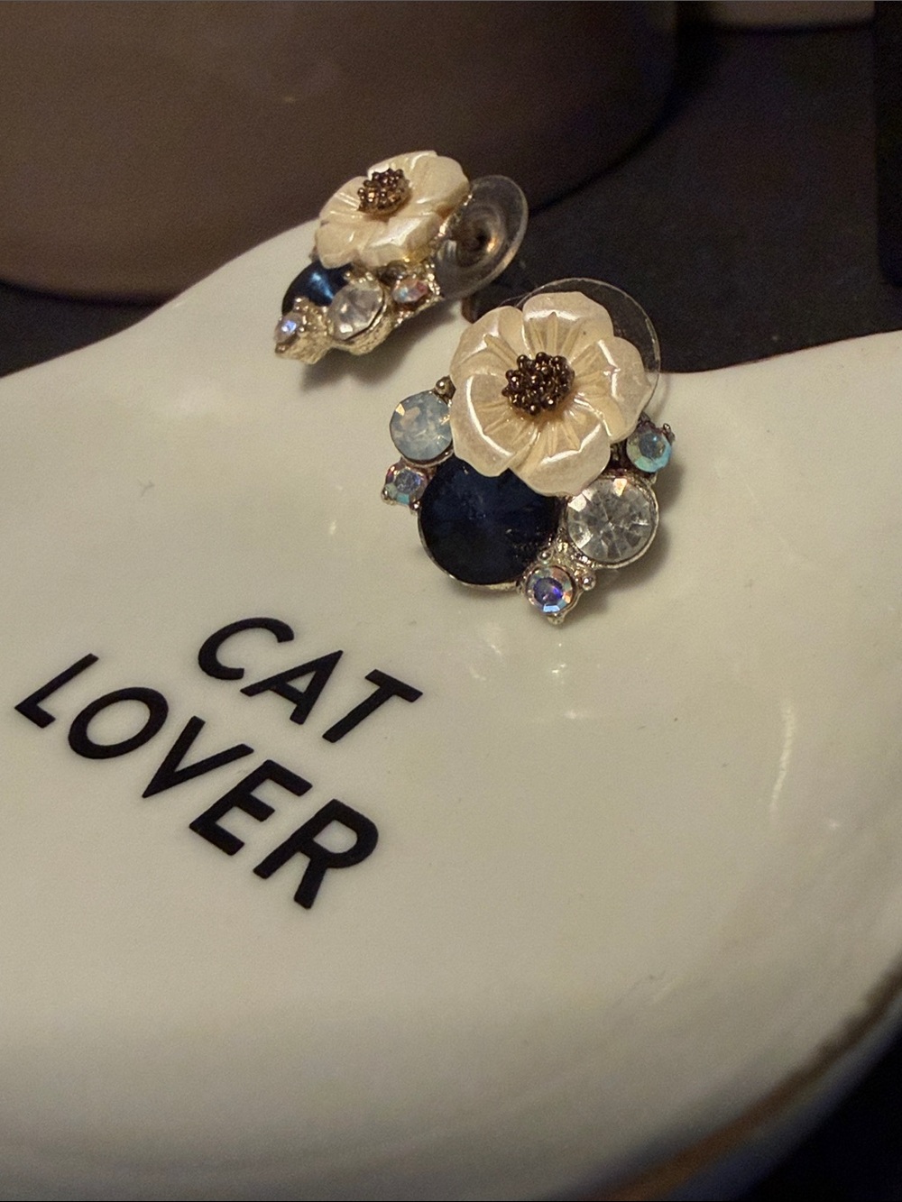 Floral Stud Earrings - Picture 3 of 4